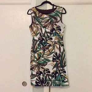 Connected Apparel tropical sheath dress